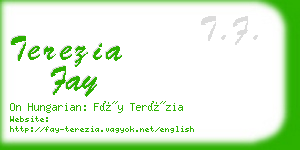 terezia fay business card